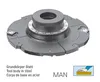 Adjustable groove cutter with indexable inserts in HM D160 b12.5-24 d30 z4 v4