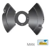 Flury Groove Cutter for adjustable groove milling HW reversible blade Ø180x7.5xØ30 Z=2 MAN, t max 47 mm