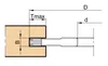 Frezite Slotting Cutter HW Z=4+V4 MAN Ø140 x 5.0 x Ø30, hub=50, max slot depth=42