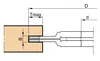 Frezite Not Router Adjustable 2-part HW Ø120 x 3.5-6.5 x Ø30 Z=4+V4 MAN, Tmax 16