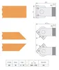 Flury Adjustable Router Bit HW Replaceable Blade, ALU Body Ø200 x 80 x Ø30 Z=2 MAN, ±90° infinitely adjustable, (max Ø246)