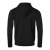 Top Swede Sweatshirt with hood and full zipper sizes XS-3XL, Unisex, Black