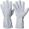 Work gloves, Goatskin, extended sewn cuff, Kevlar® inserts, Cut and heat resistant