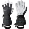 Granberg Alpina Ski Gloves in goatskin/nylon, white/grey size 6-12