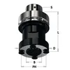 CMT Tool Holder HSK63F for blades max Ø250 Ø30 x 2.2 / Ø59 A=76, 4/M6/48, SW41