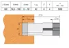 Adjustable grooving router D160 d30 Z4 I50.6-100mm insert