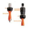 CMT Tapered Countersink HW, 2-flute, for mounting on Ø10 fitting Ø11-12 / 22 Z=2, RH