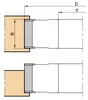 Frezite False Cutter HW Insert Cutter, Steel Body Ø100 x 50 x Ø30 Z=4+V4 MAN