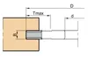 Frezite Slot Milling Cutter HW Indexable Inserts, Steel Body Ø140 x 8.0 x Ø30 Z=4+V4 MAN