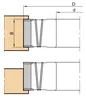 Frezite false cutter HW angle cutter reversible insert, steel body Ø140 x 50 x Ø30 Z=4+V4 MAN