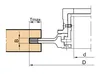 Frezite Not Mill adjustable with setting hub, HW indexable inserts, steel body Ø180 x 4-7.5 x Ø30 Z=8+V4 MAN, T max = 32