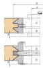 Frezite Door Router Set 3-piece HW reversible cutter, steel body, including rings Ø160 x (38-45) x Ø30 Z=2+2 MAN, EXCL Profile Cutters