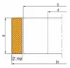 Frezite Profile Cutter for ribbed blank steel 8 mm Ø122 x 40 x Ø30 Z=2+2 MAN