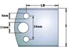 CMT UNI profile steel SP (Unprofiled material) 40x44.5x4   NOTE 1 pair