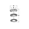 CMT Intermediate Inserts Ø65-Ø30 set 8 mm, 12 rings, PH 4/6.5/50