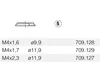 Mutter till Frezite Notfräs 11,9.2,2 (M4)