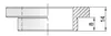 Reducer bushing 40-30 (14mm) Sold in pairs