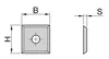 Frezite Insert HW 12.0x12.0x1.5, T04F-CR 4-sided ground, 35°, d=4, beveled corners