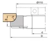 Frezite Radial Cutter HW, Frezite 20 x 25 x 2 R=10