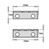 CMT turning insert 23x7x1.5mm 2-RT HM