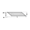 CMT turning insert 36x12x1.5 for V-notch milling cutter 663,101,11 and 110