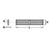 CMT indexable insert (4 cutting edges 35°) 50x5.5x1.1mm