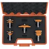 CMT Router Bit Set HW Z=2, 5-pieces Ø82.5, Ø44.4 S=12.7, Profile A