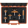 CMT Router Bit Set HW Z=2, 6 pieces Ø82.5, Ø44.4 S=12.7, Profile B