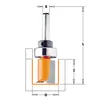 CMT Edge Router with Guide Bearing D8 S6.35 I25.4 L70