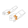 CMT Mitre Joint Router Bits HW Z=2 set 2 pieces Ø37.3x22.2/60.3 S=12.7, 22.5°