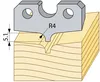 Profile steel double rounded r4