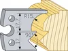 TB90 Profile Steel 94857HSS side 40mm R15 & 90° for left cutter