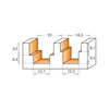 CMT Profile Cutter HW Z=2 stepped Ø12.3/Ø16.3x16.0/80.0 S=8.0