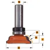 CMT Profile Router Bit with Bearing D39.5 I11.5 R4 S8 L57