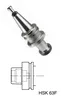 Frezite Milling Arbor HSK63F Ø20x70 A=45, 2/M6/32 + 2/6/32 including screws with locking nut, excl rings