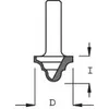 Profile cutter D12.7 I8 S8 Radius 3.8