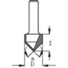 V-groove cutter D12.7 I8 S8 90 degrees