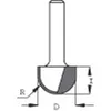 Hole cutter D9.5 I6.3 S8 Radius 4.8