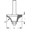 Round milling cutter with bearing Radius 3.2 D15.8 I10.5 S8