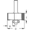 False router with bearing S8 milling depth 9.5 D28.6 I12.7